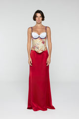 Flora Brocade Corset & Skirt Set