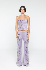 Purple Powder Embroidered Set