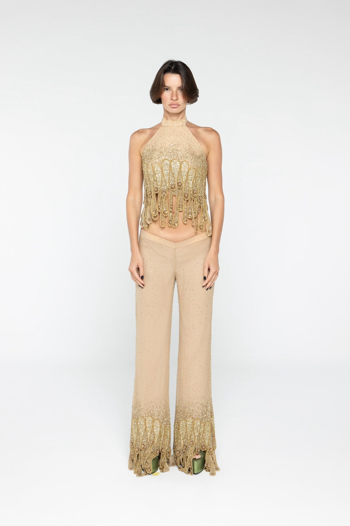 Amber Embroidered Tulle set