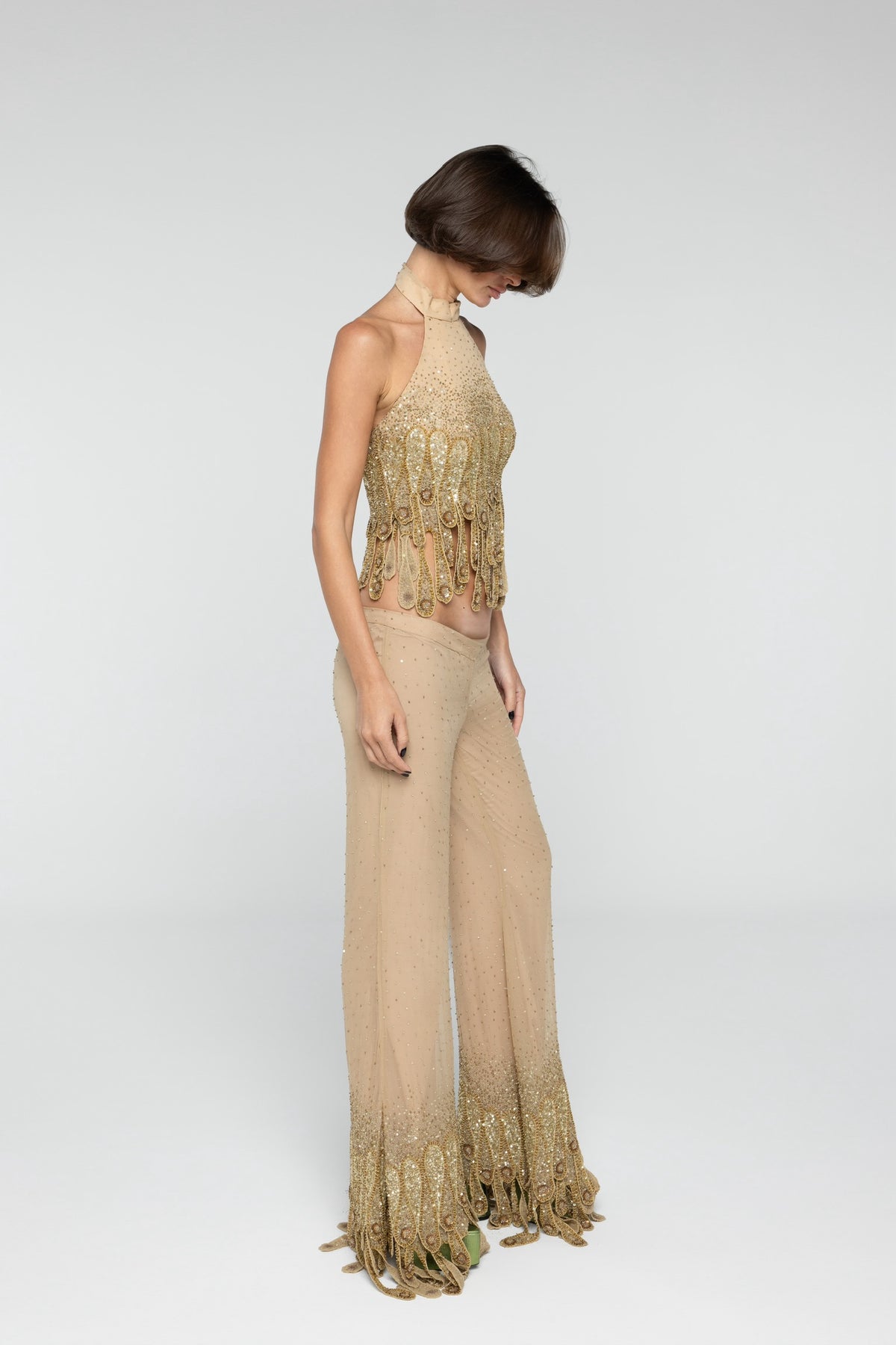 Amber Embroidered Tulle set