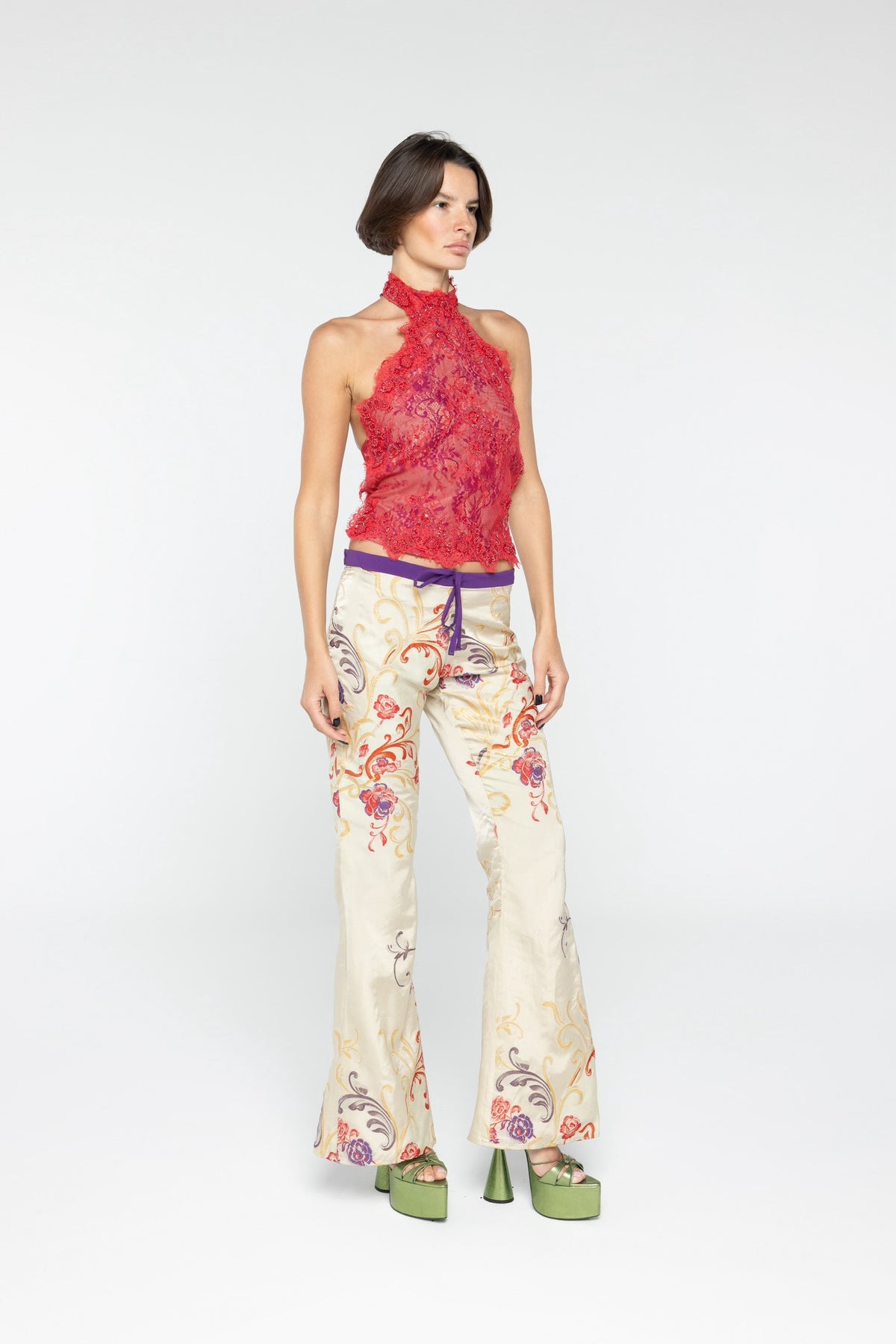 Flora Brocade Pants