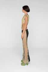 Bronze Sequin Taffeta pants
