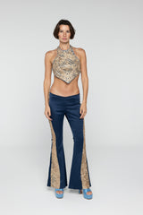 Blue Sand Flare Bottoms