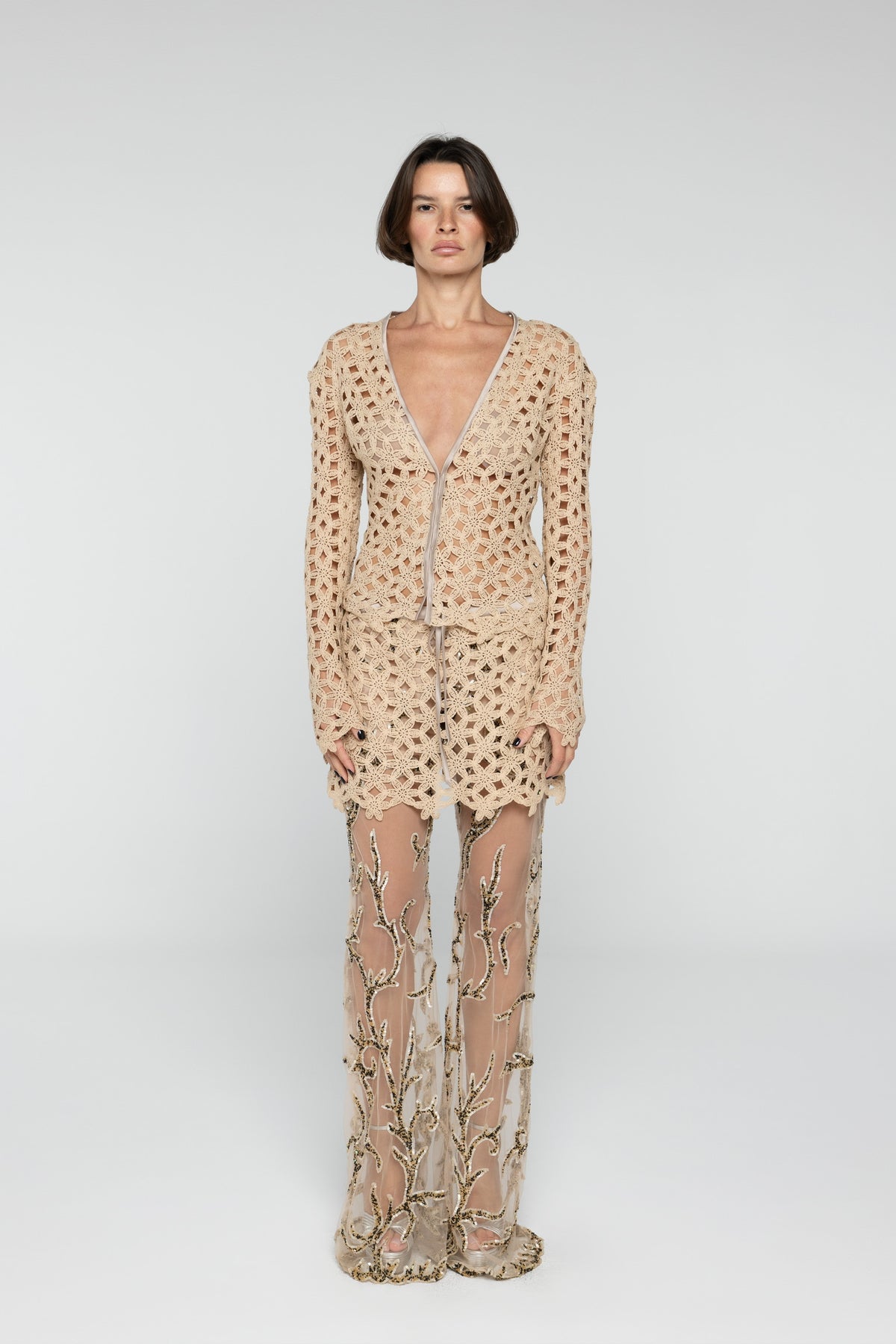 Sand Crochet Top