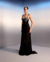 Black Beaded Gown