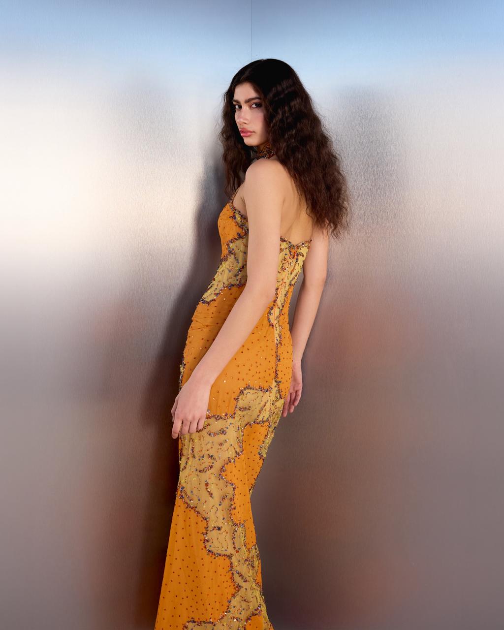 Amber Halter Gown