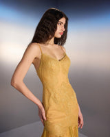 Lace & Chiffon Maxi Dress