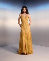Lace & Chiffon Maxi Dress