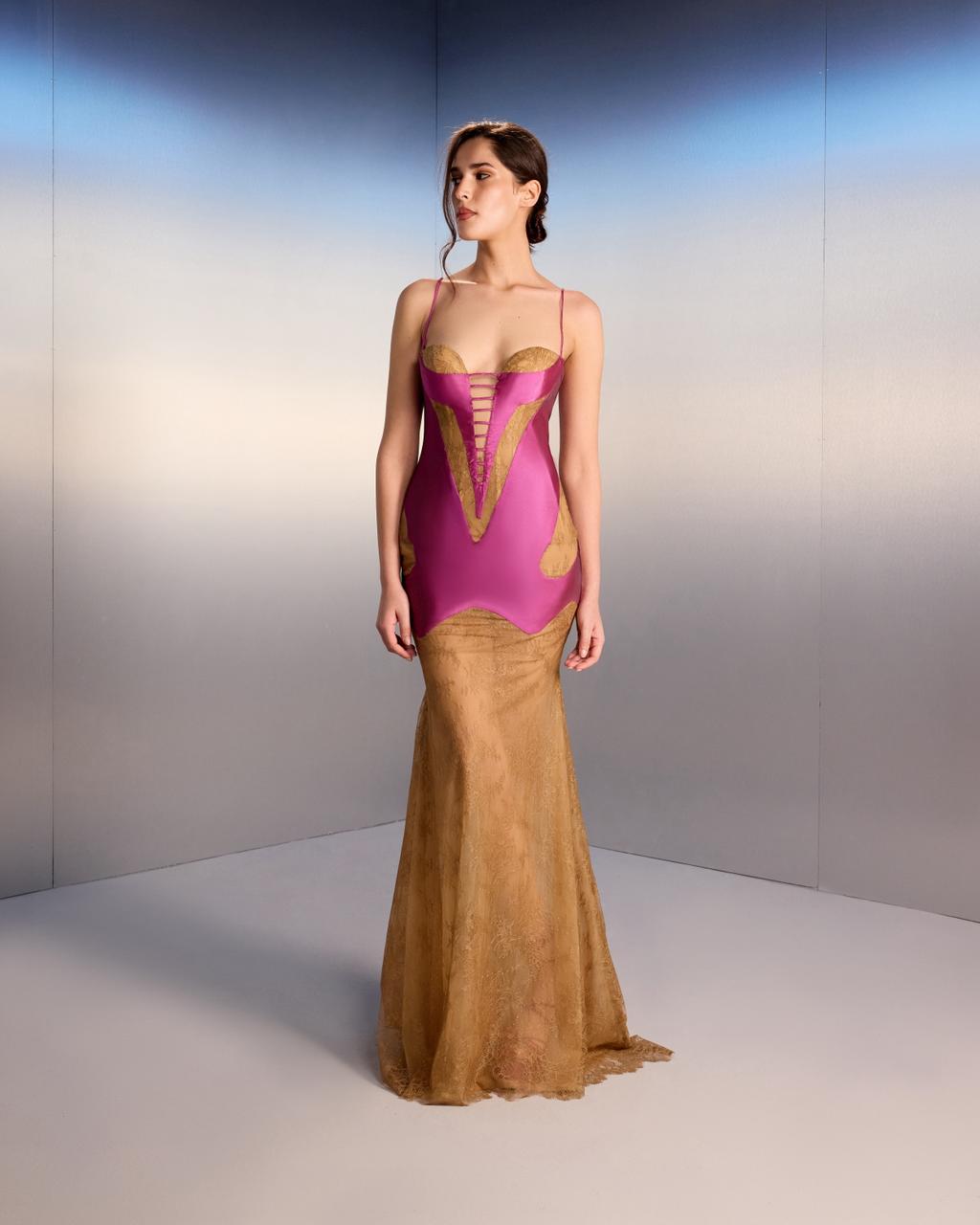 Orchid Lace Gown