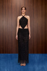 Wave Sequin Maxi