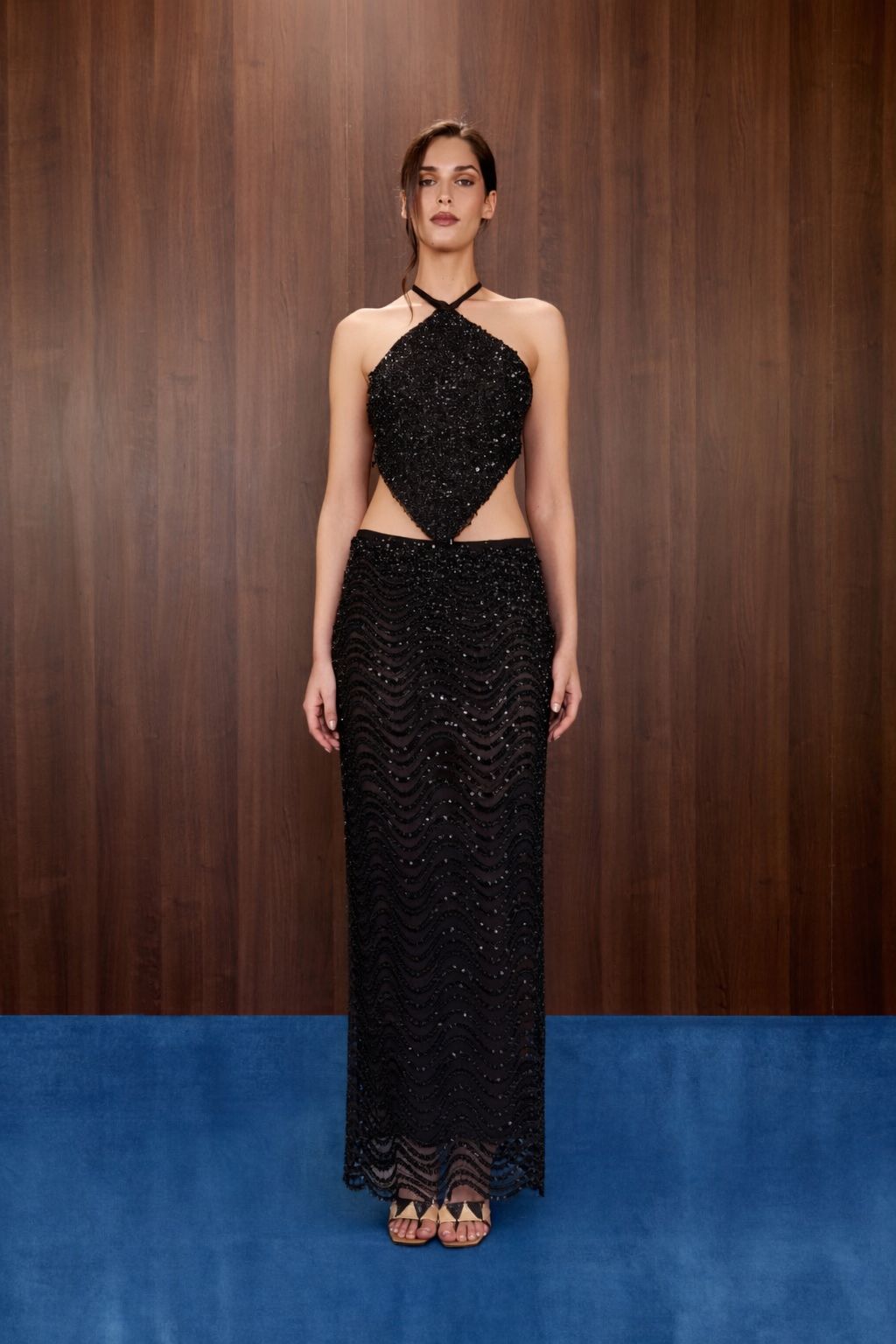 Wave Sequin Maxi